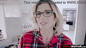 Pervymother - Unruly Stepson Devours His Refined Mothers Pussy During The Holiday