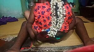 Indian aunty gets steamy with step boyfriend. So hot!