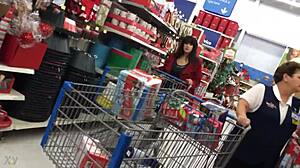 wow, candid mom shopping in the hidden spot!