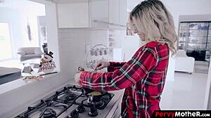 Pervymother - Unruly Stepson Devours His Refined Mothers Pussy During The Holiday