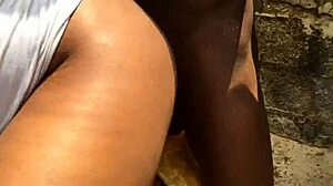 bitch with massive tits fucked hard outdoor