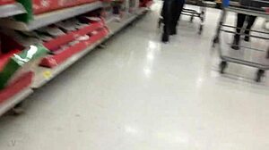 A mother of a youth goes shopping and there is a peeping tom watching her