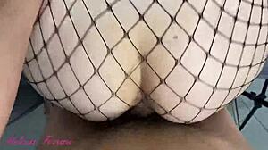 Big dick vs my tight pussy in sheer red