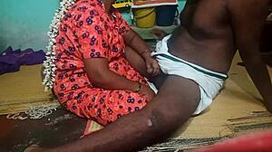 Indian aunty gets steamy with step boyfriend. So hot!