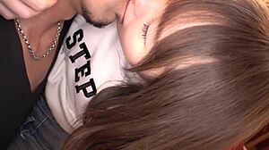 Cute Japanese slut shows off big sexy ass