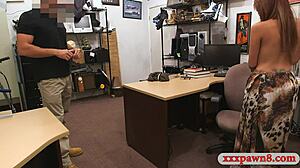 booby slut gets slammed by pervert pawn dude on hidden cam