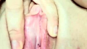 Enjoying a solo session with double penetration elements