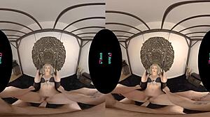 OMG, sexy blonde Kay Carter rides hard on your sex swing! 😘