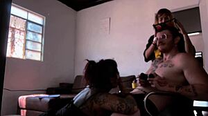 Behind Scenes Sucking Carmona Playing Video Game