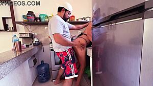 mexicana sexy in thong gets her ass licked and banged hard