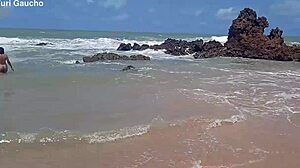 Yuri Gaucho Couple Shows All on Nudist Beach