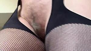 Hairy MILF Does Intense FETISH WORKOUT In Gym