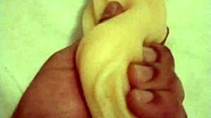 Huge Toys In Costumes For First Time Solo Blowjob