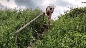 Walking around flashing in my white outfit publicly! 😏