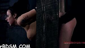 shackled up angels get their pussy drilled by