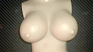 dolly asks for anal sex and presses her small tits