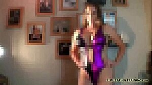 Swallow your cum for me after bold masturbation session