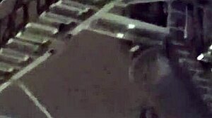 latina teen shows perfect body in miniskirt on cablebus.