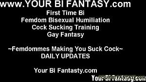 Big Tits Babe Watches Kinky Men