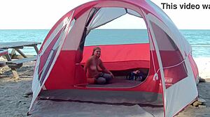 Housewife wants the guys on the beach!