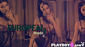 Anika Shay poses in sexy lingerie for Playboy.