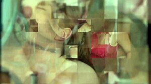 Teen with big butt plug in panties