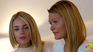 Skinny Lesbian Uses Dildo On Friend's Pussy