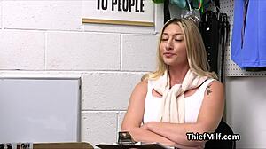 Watch Blonde Milf Cougar Enjoying Police Officer's Big Cock On Office Desk