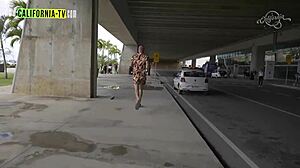 Lucky Taxi Driver With Naked Influencer