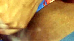 Intense emotions surge as wife gives deep throat blowjob to old lover in quick interracial encounter