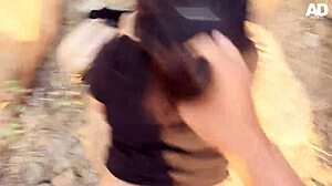 My boyfriend's friend fucks me in public and I love it