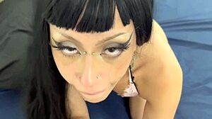 Young girlfriend gets pumzied by older guy in sheer robe