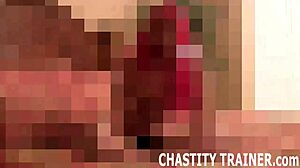 Put in chastity for jerking