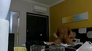 Beautiful woman of color in hot scene with older couple
