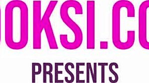 Beautiful Brown-Haired Katy R Kot Performs Striptease and Rubs Her Bare Pussy