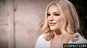 Boss and employee engage in lesbian sex at the office