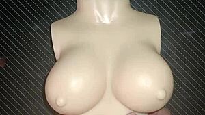 dolly asks for anal sex and presses her small tits