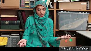 POLICE WOMAN AMATEUR HIJAB-WEARING ARAB TEEN 18+ FOR STEALING