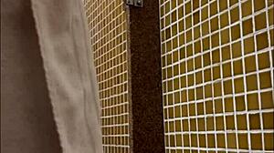 Spying on that big cock in the shower at the gym lockerroom. So thrilling!