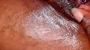 her wet pussy drips as i fuck her hard in cowgirl