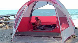 Housewife wants the guys on the beach!