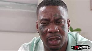 Fuck yeah, Katrina's insane deepthroat action with big black cock in doggystyle