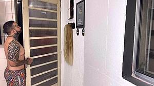 Cuckold Gets Surprised by Wheelchair TikTok Guy for New Dick Ride in Bedroom.