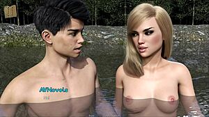 Hot blonde’s erotic adventure in Ecchi game walkthrough