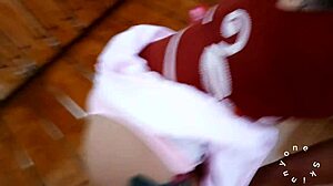 that tiny cockroach interrupts me sucking my own cock, but i drench her in cum