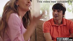 big boobs milf stepmom motivates horny teen stepson