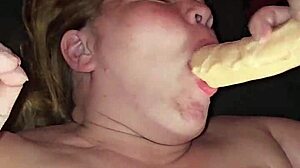 Milf Uses Big Dildo On Pussy