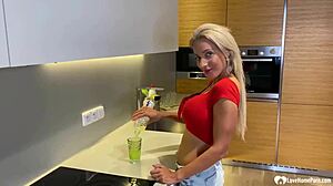 Blonde milf’s tattooed ass rips you apart