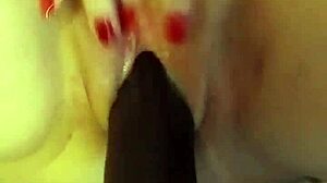 Fucking Machine First Time with BBC Dildo for Milf Orgasm!