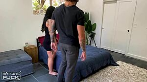 hung alpha meets bigbooty in college setting